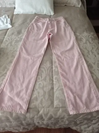 Pantalones Zara Rosa