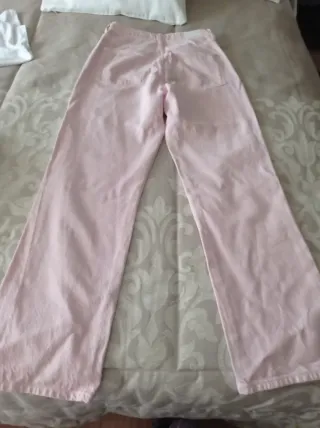 Pantalones Zara Rosa