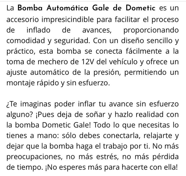 Avance de caravana/ camper  inflable