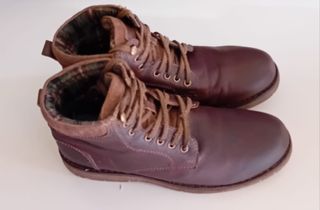 Botas de cuero marrones talla 41