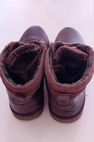 Botas de cuero marrones talla 41