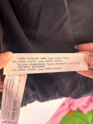 Cazadora Puffer Efecto Piel Niña Lefties 7-8 años