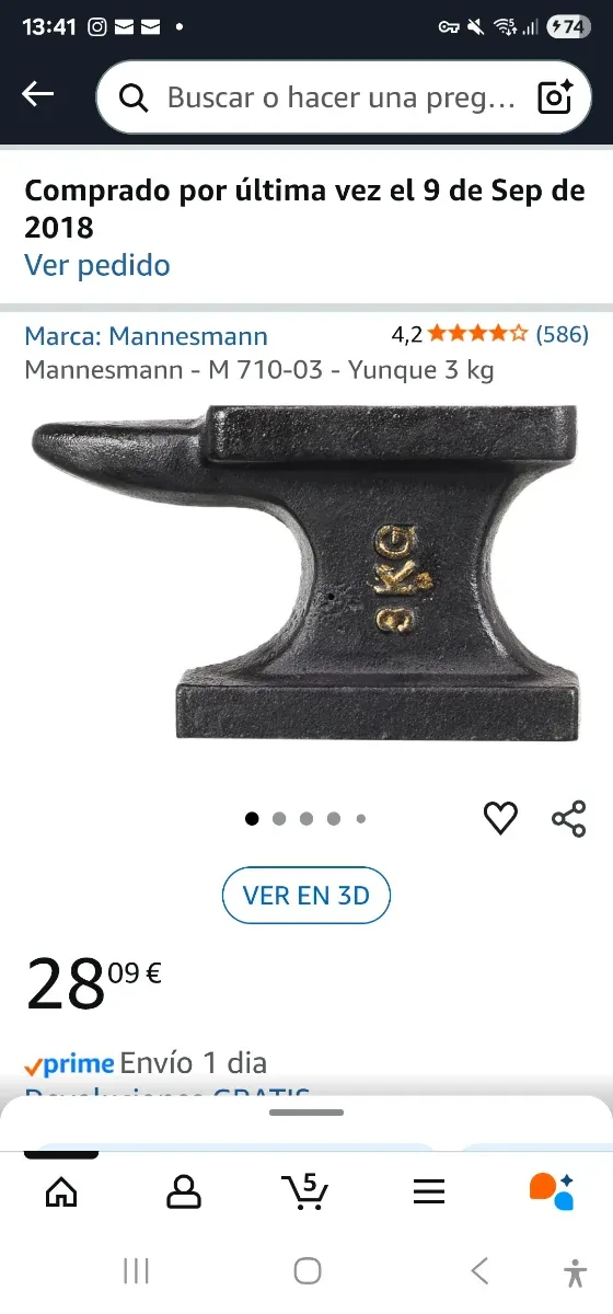 Yunque 3Kg Mannesmann