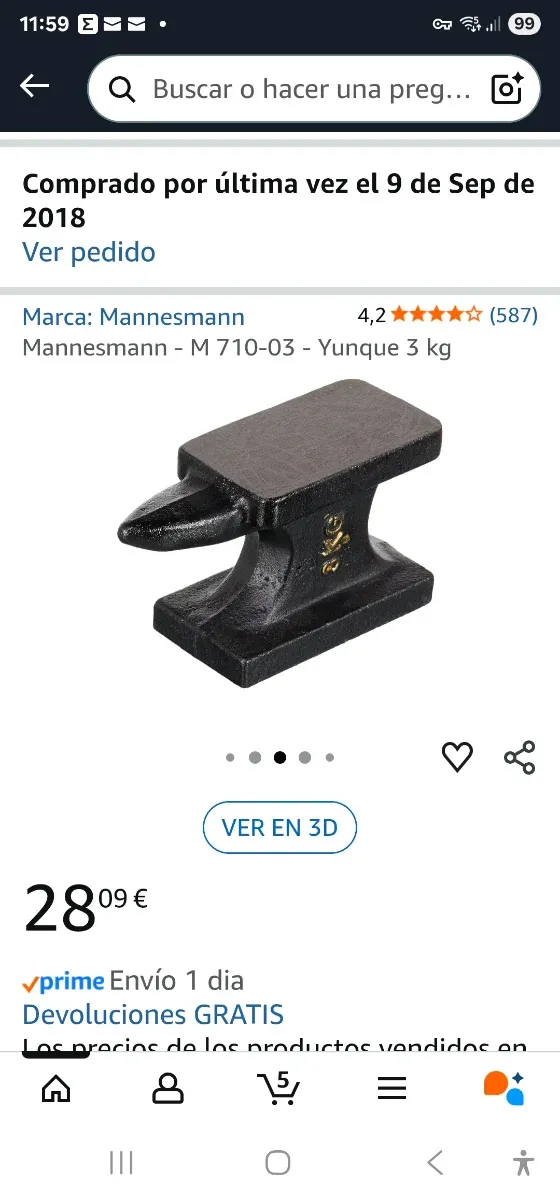 Yunque 3Kg Mannesmann