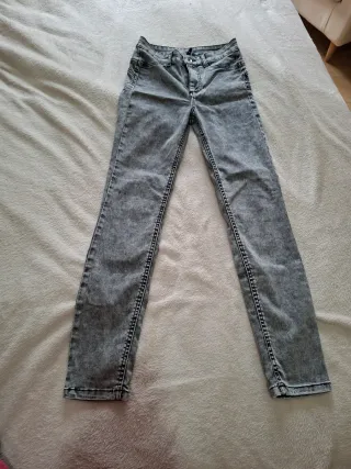 Leggings Calzedonia grises efecto lavado