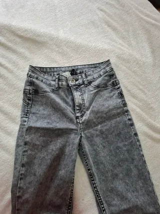 Leggings Calzedonia grises efecto lavado