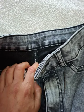 Leggings Calzedonia grises efecto lavado