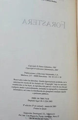 Saga Forastera - libros 1 a 4 (Outlander) (Span