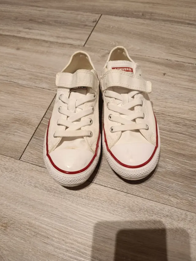 Converse niño blancas velcro