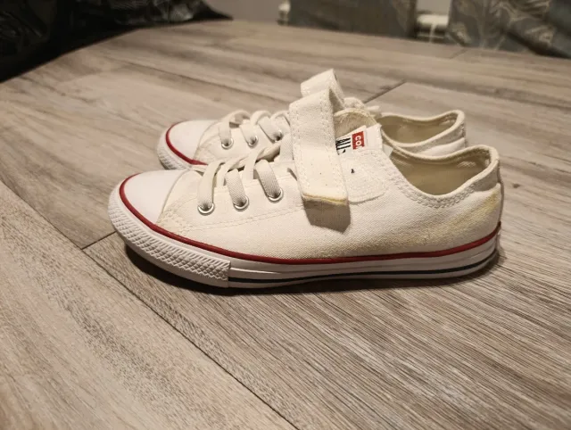 Converse niño blancas velcro