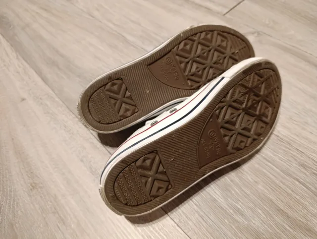 Converse niño blancas velcro