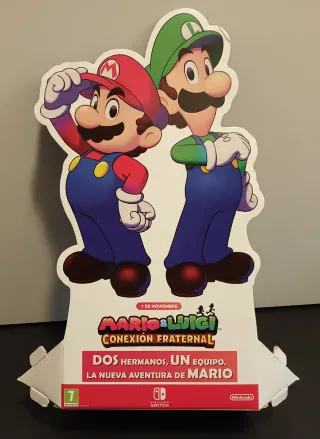 Lote 5 figuras cartón Nintendo Mario & Luigi