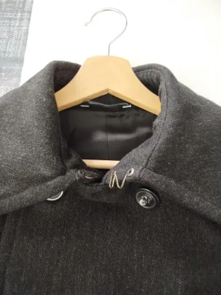 Giaccone doppio petto grigio scuro