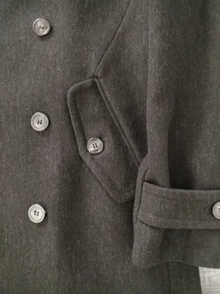 Giaccone doppio petto grigio scuro