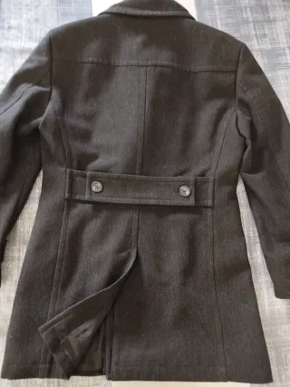 Giaccone doppio petto grigio scuro