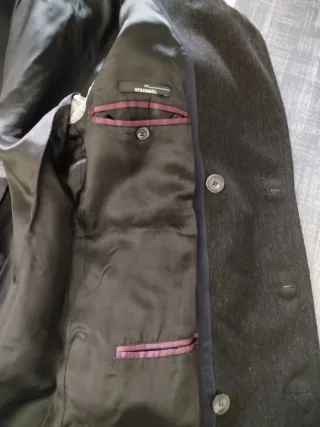 Giaccone doppio petto grigio scuro