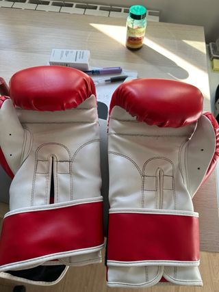 Guantes de Boxeo Bruiser Rojos y Blancos