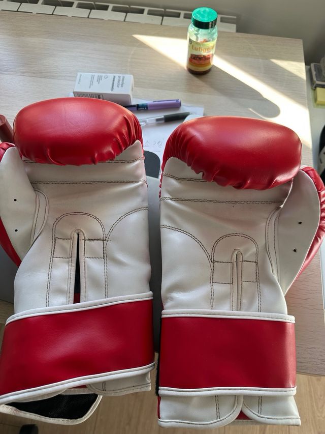 Guantes de Boxeo Bruiser Rojos y Blancos