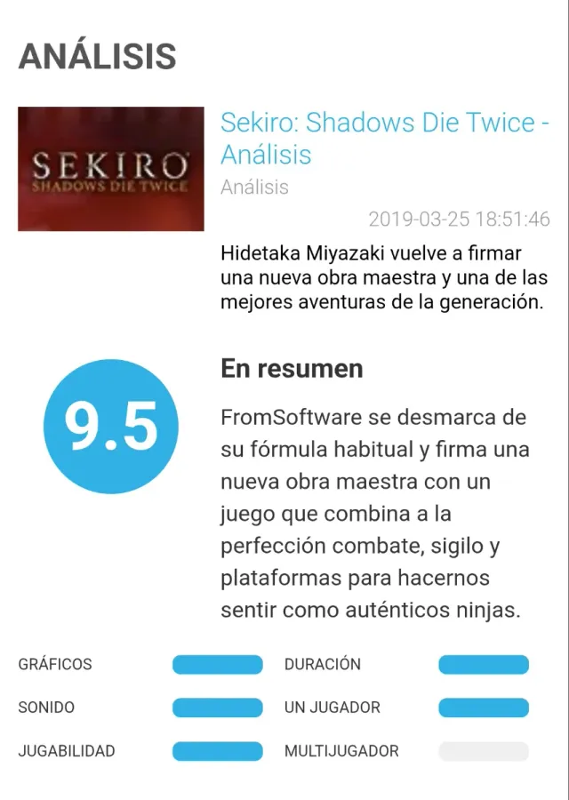 Sekiro: Shadows Die Twice Xbox One