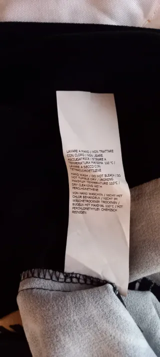 Abito fantasia beige e multicolor