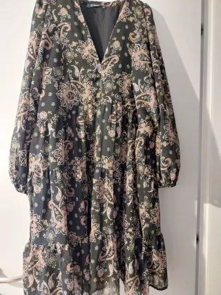 Abito chiffon fantasia paisley