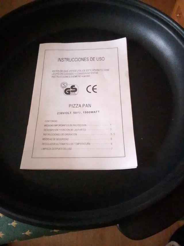 Pizza Pan Eléctrica 1500W