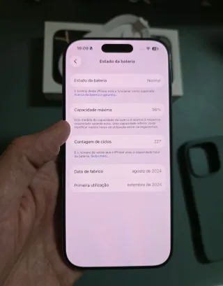 [Como novo! Garantia!] iPhone 16 Pro 512GB Natural