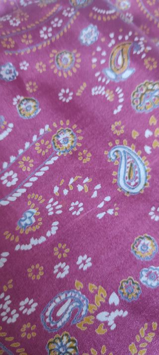 Pañuelo seda natural grande rojo