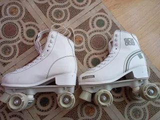 Patines artísticos blancos SCHOOL (número 37)