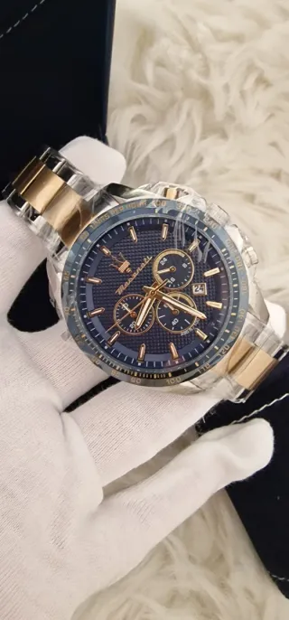 Reloj Maserati Hombre Negro y Dorado