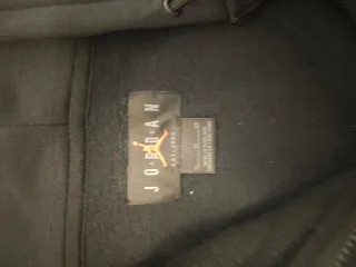 Sudadera Jordan Negra con Cremallera