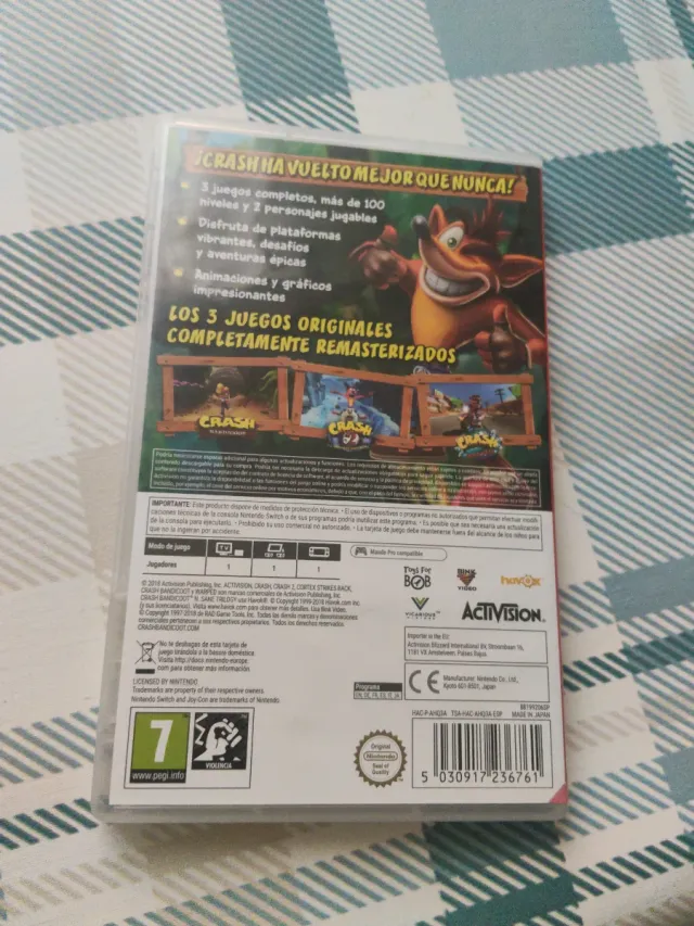 Crash Bandicoot N. Sane Trilogy Nintendo Switch
