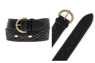 Pinko Jagger cintura Donna Pelle H4 Taglia S Nero