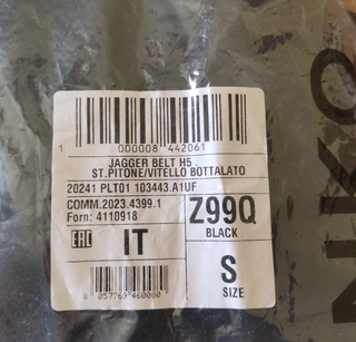 Pinko Jagger cintura Donna Pelle H4 Taglia S Nero