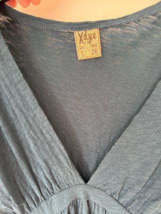 Camiseta Pull&Bear verde azulado talla S