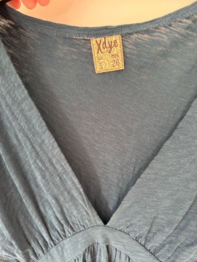 Camiseta Pull&Bear verde azulado talla S