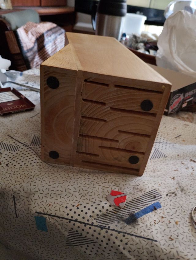 Portacuchillos de cocina de madera