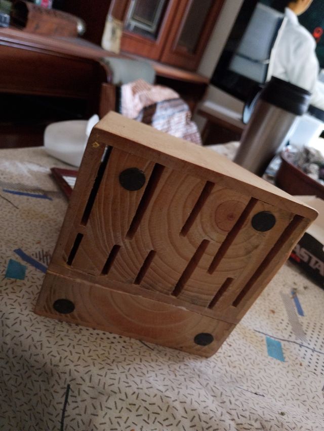 Portacuchillos de cocina de madera