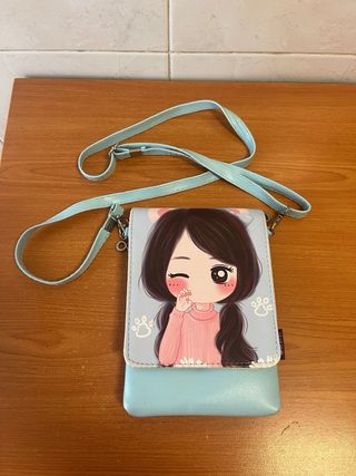 Bolso bandolera niña dibujo animado