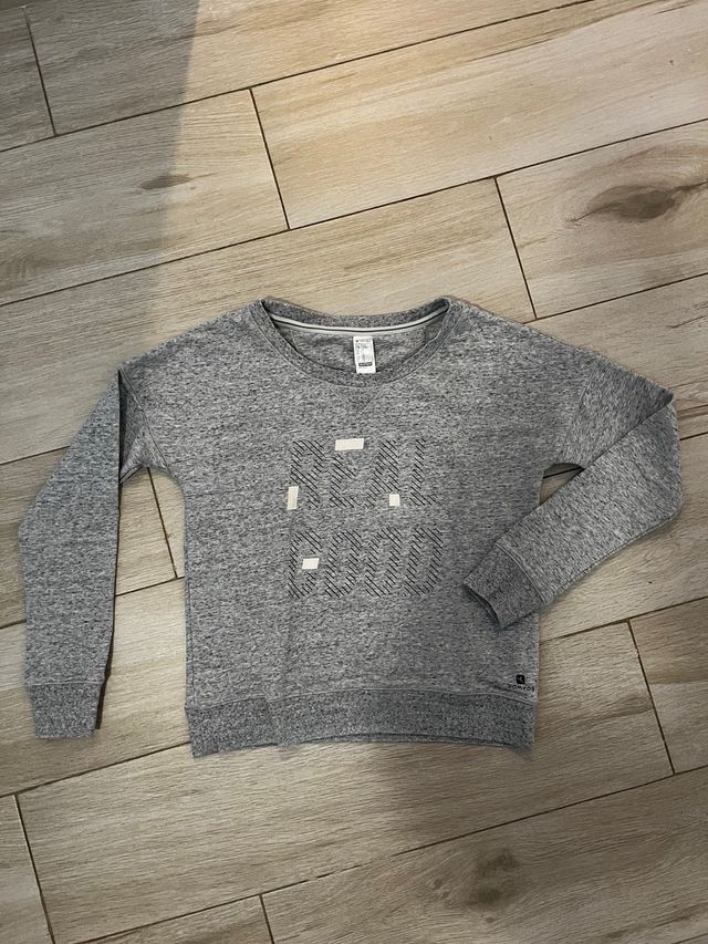 Sudadera gris mujer