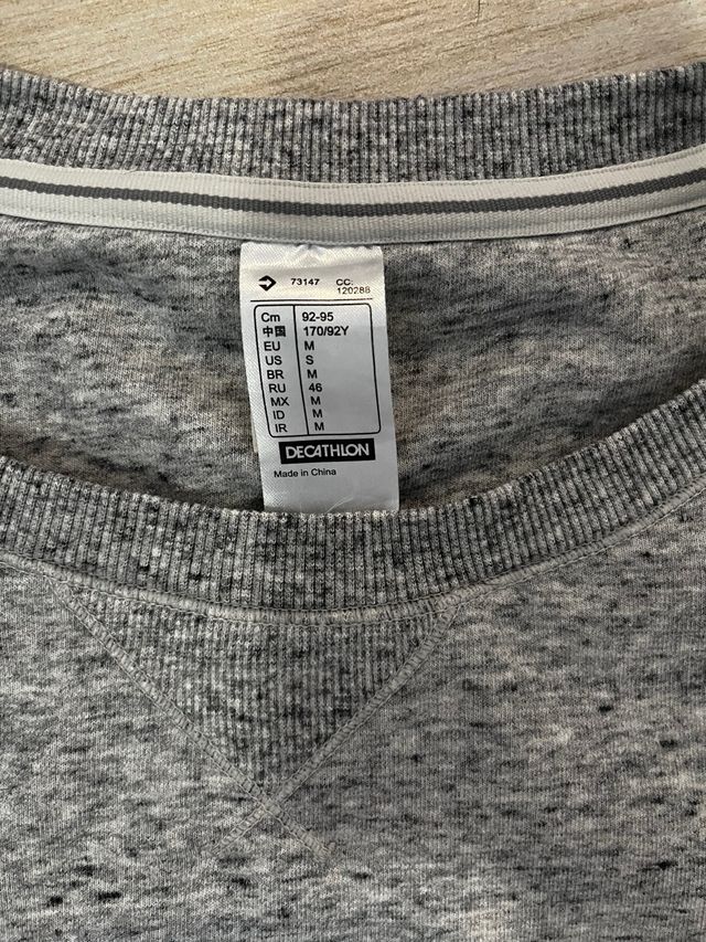 Sudadera gris mujer