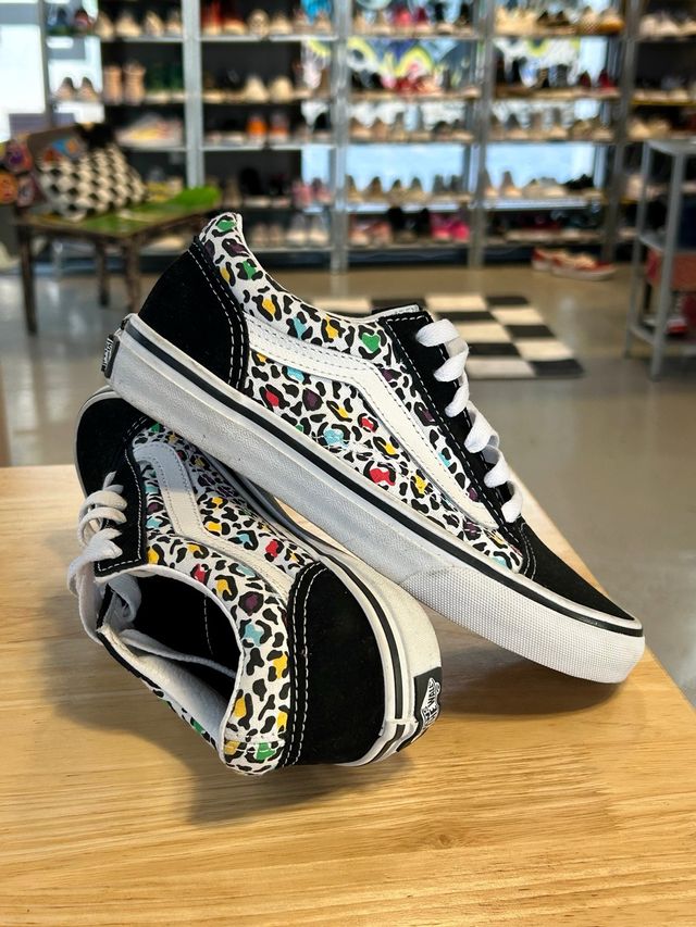 Zapatillas Vans T 34 Old Skool Leopard Multicolor