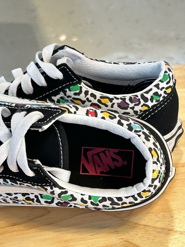 Zapatillas Vans T 34 Old Skool Leopard Multicolor