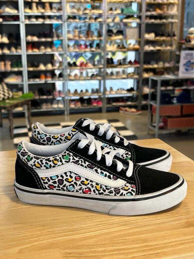 Zapatillas Vans T 34 Old Skool Leopard Multicolor