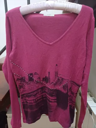 Maglietta invernale con stampa città