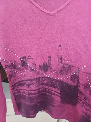 Maglietta invernale con stampa città