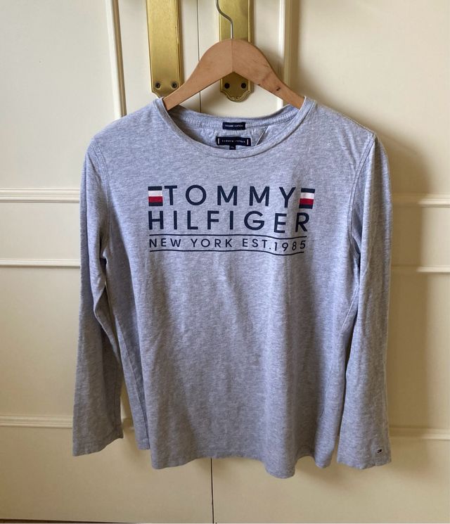 Camiseta Tommy Hilfiger Gris Talla 16
