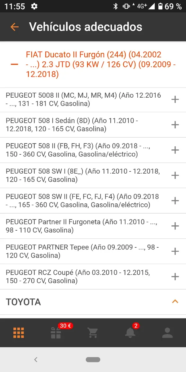 Bombillas Philips PW24W 12V 24W (2 unidades)