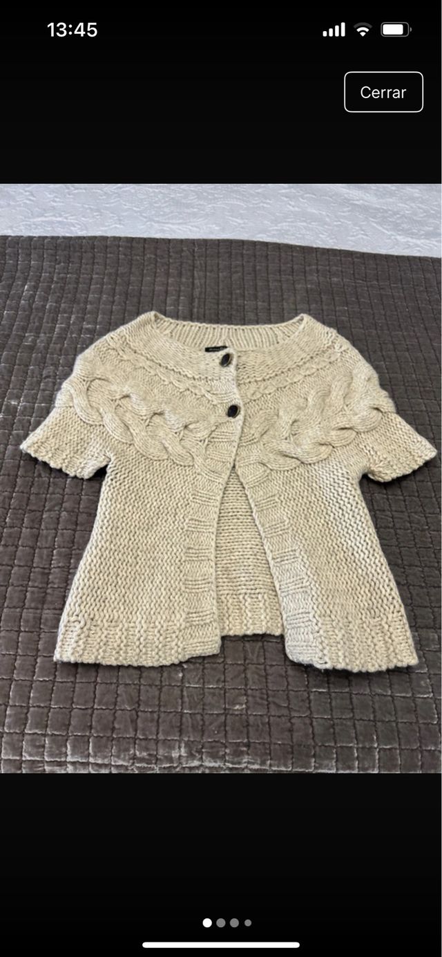 Chaleco Massimo Dutti Beige Talla XS