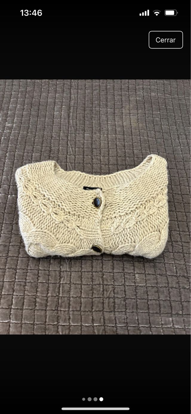 Chaleco Massimo Dutti Beige Talla XS